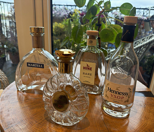 Empty cognac bottle - empty,