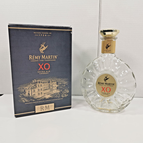 Empty remy martin cognac - xo,